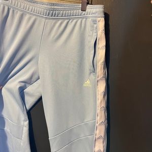 Adidas zip leg track pants